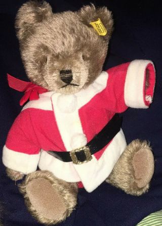 Steiff Santa Claus Teddy Bear 8” Brown