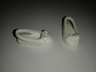 Barbie Doll White Flats Shoes
