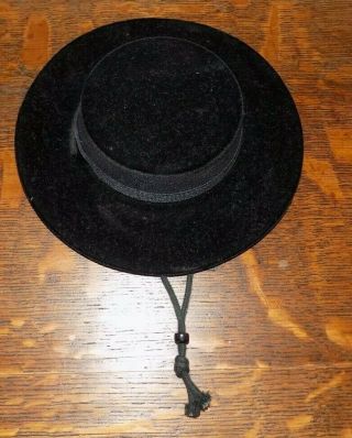 Pleasant Company American Girl Josefina Retired Brimmed Black Hat Htf