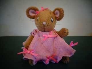 2001 Angelina Ballerina Baby Sister Polly Plush Mouse Doll Toy American Girl