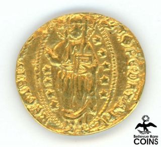 1289 - 1311 Republic Of Venice 1 Zecchino Ducat Gold (. 998) Pietro Gradenigo Coin