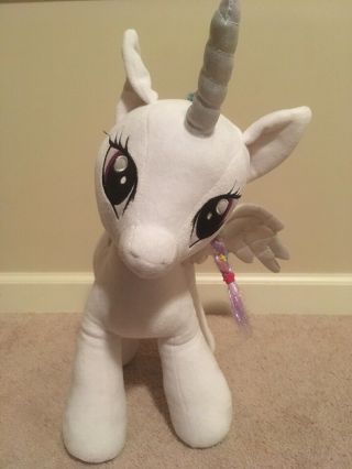 Build A Bear My Little Pony Princess Celestia White Unicorn Alicorn Plush