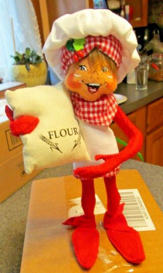 Annalee 9 " Christma Chef Elf With Bag Of Flour 2013