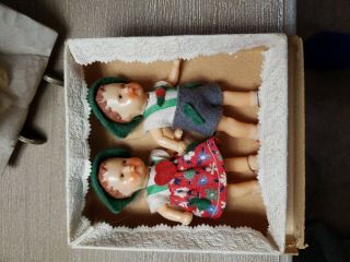 Hansel And Gretel ???? 4 " Beautifully Detailed Cloth Dolls