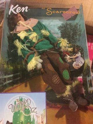 In A Box 1999 Barbie Wizard Of Oz Ken As Scarecrow Nrfb Mattel