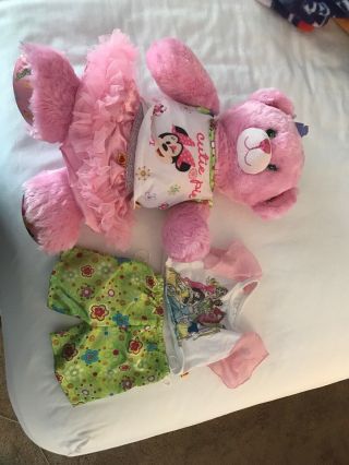 Build A Bear Babw Teddy Disney Princess Pink Soft Plush Stuffed Animal Doll 17 "