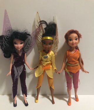Disney Tinkerbell Fairies Friends - Fawn - Iridessa - Vidia