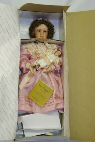 Porcelain Dolls " Mary Elizabeth And Her Jumeau " 1995 Iob By Pamela Phillips