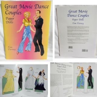 2003 Great Movie Dance Couples Paper Dolls Book Uncut By Tom Tierney Exc To