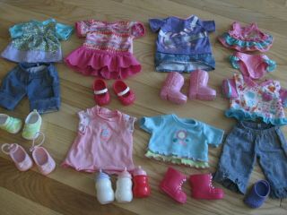 Fisher Price Little Mommy Dolls Clothes Shoes Bottles