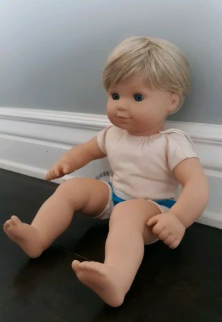 American Girl Bitty Baby Doll Blonde Twin Toddler Boy Euc Christmas Gift