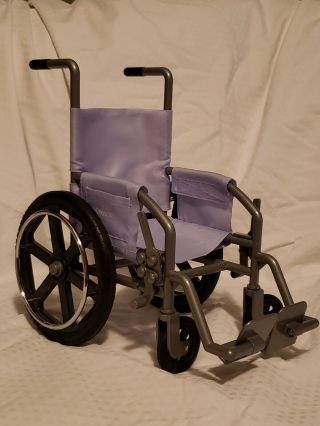 American Girl Doll 18in Wheel Chair Wheelchair Lavender Purple