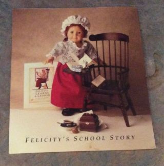 American Girl Felicity School Story Pamphlet / Brochure (1991)
