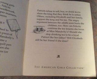 American Girl FELICITY School Story Pamphlet / Brochure (1991) 3