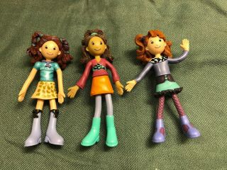 3 Groovy Girls Minis Vinyl Dolls Reese,  Yvette,  O’ryan