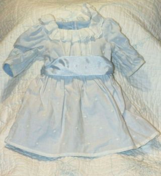 American Girl Nellie 18” Doll Blue & White Meet Dress Historical
