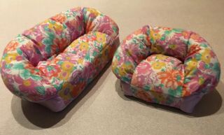 Fabric Stuffed Baribie Couch And Chair