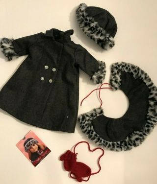 American Girl Nellie Winter Coat - Complete With Mittens,  Cape,  Doll Clothes