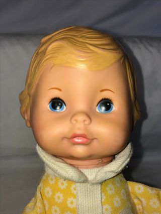 Fisher Price Doll 208 Baby Honey Lap Sitter Doll Vintage 1975 3