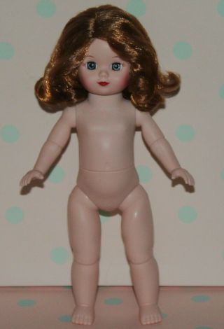 8 " Madame Alexander Articulated Nude Dress Me Doll Red - Head With Soft Curls