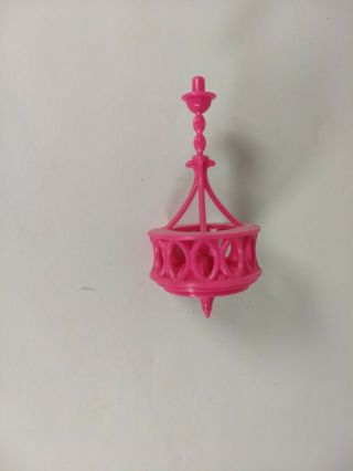 Barbie Dream House 2015 Replacement Part Pink Chandelier
