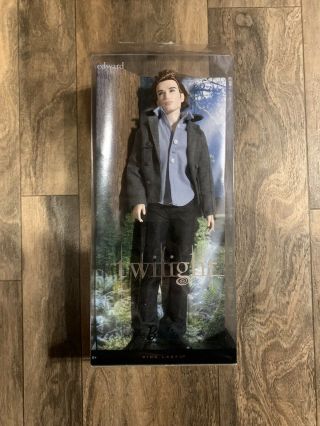 The Twilight Saga Edward Pink Label Barbie Collector Doll 2009 - Open,