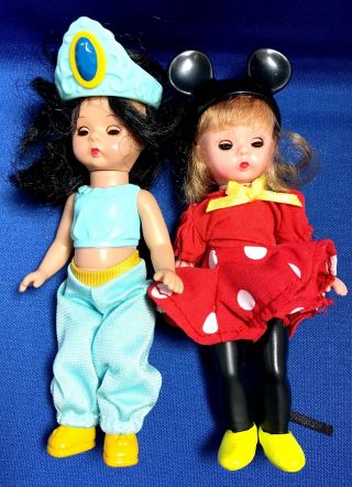 2004 Madame Alexander Dolls Disney Mcdonald’s Characters Jasmine & Mini Mouse