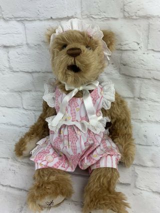 20 " Lee Middleton Mohair Nursery Bear Baby Hush - A - Bear Baby By Linda Henry Doll