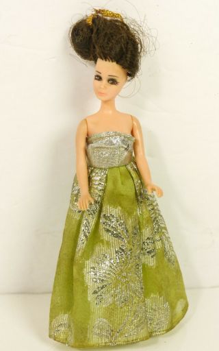 Topper Model Agency Maureen Dawn Doll 11c Green And Silver Dress