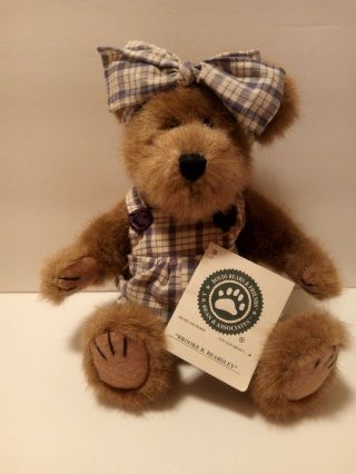 Boyds Bears 10 " Brooke B Bearsley Bear Plush Stuffed Toy With Tag