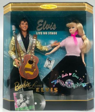 1996 Mattel Barbie Loves Elvis Collector Edition Dolls