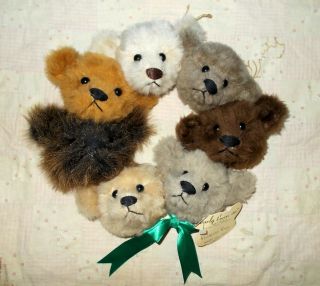 Linda Spiegel Bearly There Bear " Promise Ring " Bears Ltd Ed Ready To Hang