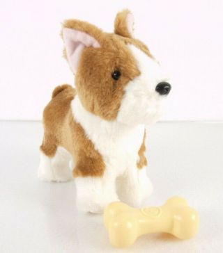 American Girl Stuffed Animal Plush Corgi Dog Poseable Legs,  Bone Toys Accessory