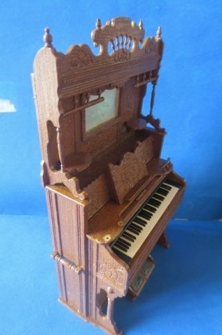 Miniature Dollhouse Chrysnbon Pump Organ Upright Piano 1:12 2