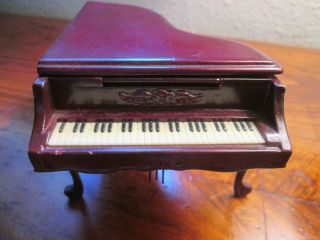 Vintage Bespaq Miniature Dollhouse Wood Piano 1:12