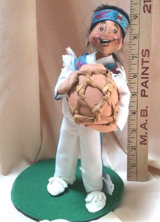 Annalee Mobilitee Doll Thanksgiving Native American Indian Man " White Eagle "