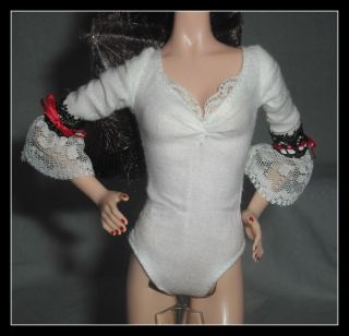 Top Barbie Doll Mattel Little Red Riding Hood Model Muse Bodysuit Accessory