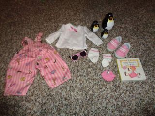 American Girl Bitty Baby 2000 Wild Things Zoo Overalls Outfit Set