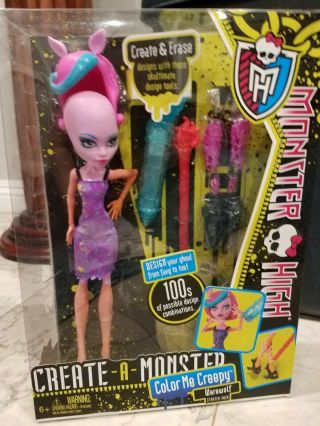 Monster High Create - A - Monster Doll Werewolf Color Me Creepy Starter Pack
