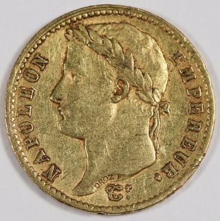 France 1811 A 20 Francs Gold Coin Vf/xf Km 695.  1 Napoleon Empereur 0.  1867 Oz Agw