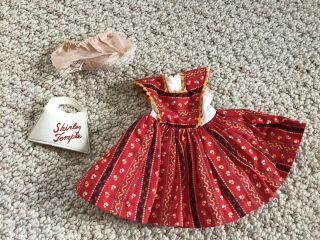 1958 Vintage 12 " Ideal Shirley Temple Doll Dress,  Purse & Panties