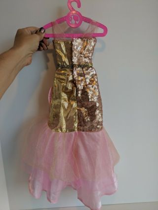 Barbie Best Fashion Friend rose/gold gown fits 28 