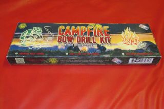 Campfire Bow Drill Kit,  Authentic Friction To Flame Tool Set By Channel Craft
