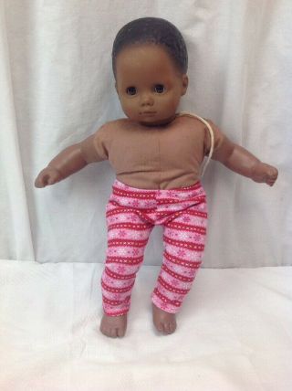 Pleasant Co.  American Girl Bitty Baby African American Doll W Pants Molded Hair