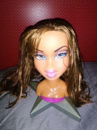 Bratz Mga Large Styling Head 2002 Star Base Brown Hair Doll