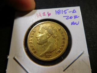 H26 France Napoleon I 1813 - A Gold 20 Francs Au