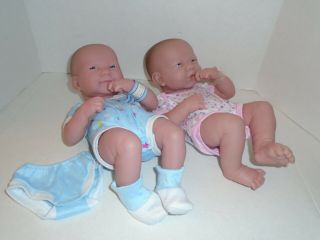 Berenguer Jc Toys La Newborn 14 " Premie Twins Boy & Girl Doll For Play Or Reborn