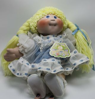 Cabbage Patch Kids Vtg Porcelain Collector Doll Kellyn Marie Blonde 16 " Ww
