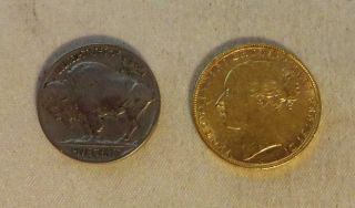 1880 London Gold Sovereign From W.  W.  2 Army Air Corps Pilot Pack
