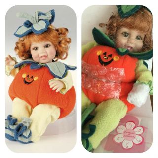 Marie Osmond Doll Babies A Bloom Lil’ Pumpkin Blossom C2993